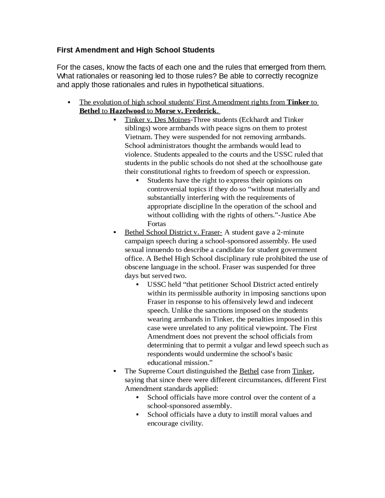 Media and Law: 7-First Amendment in Mass Communication | MC 4163 ...