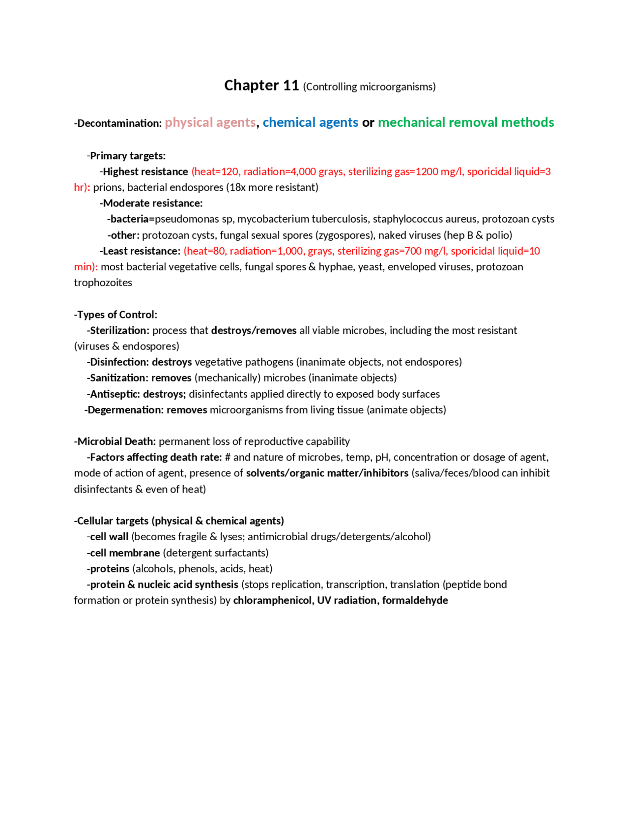 Study Guide for Final Exam | Fundamentals of Microbiology | MMG 201 ...