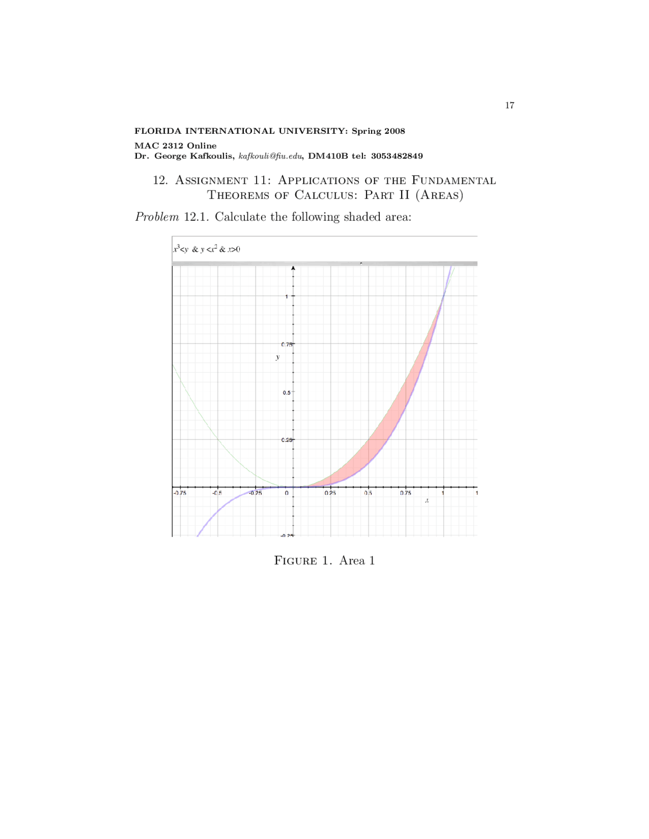 3 Unsolved Problems on Calculus II - Assignment 11 | MAC 2312 - Docsity