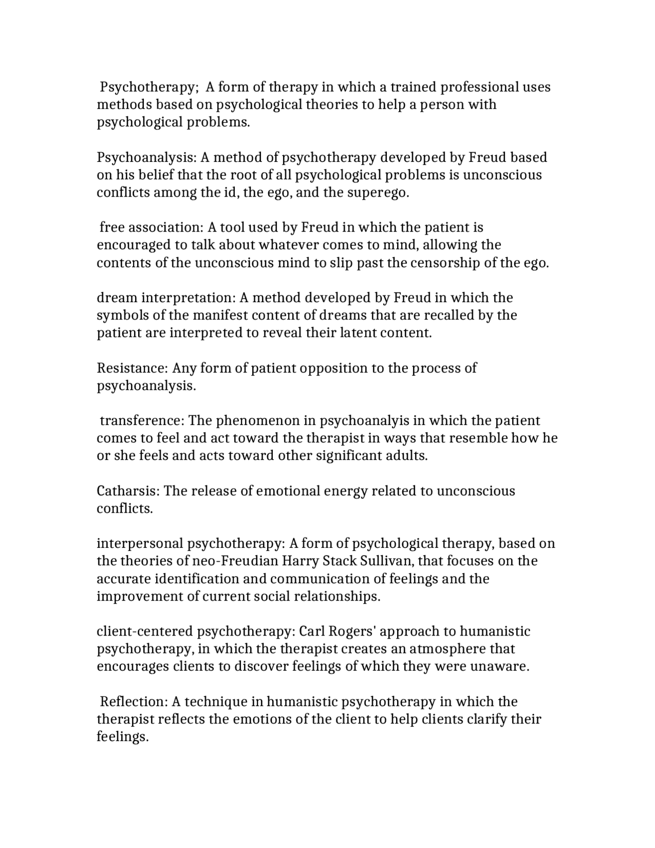 Gellar Final Exam Vocab 1 - Introductory Psychology | PSYC 2004 - Docsity