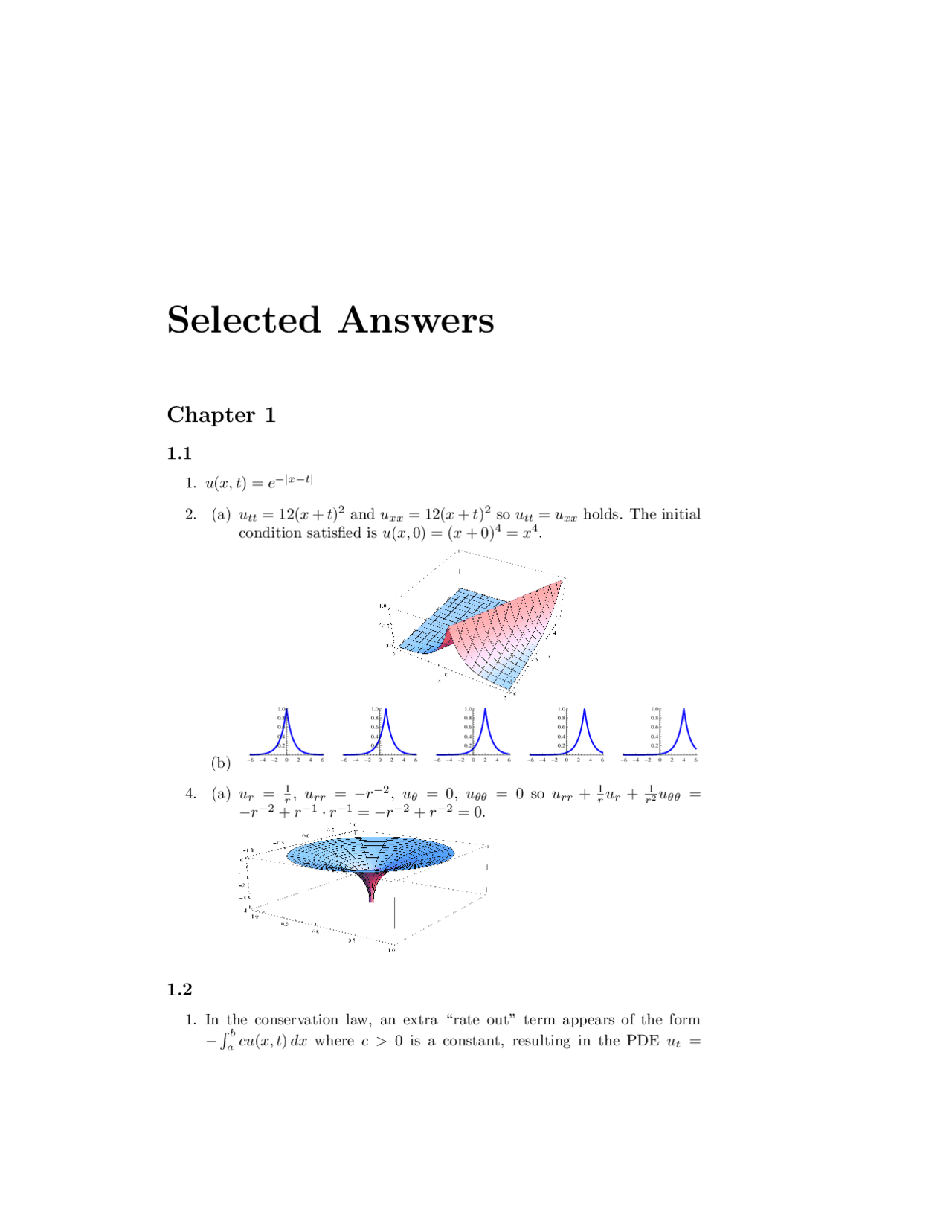 Pde Solution Manual Partial Differential Equations Mth 3326 Docsity