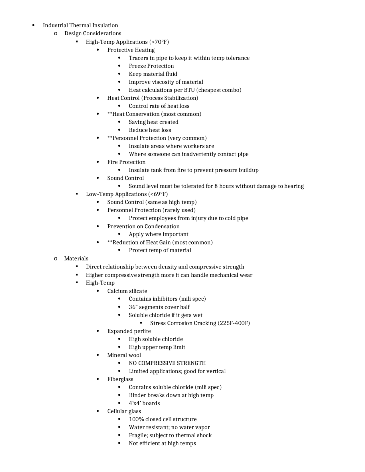 Materials, Methods and Equipment I - Test 2 Review | CM 2131 - Docsity