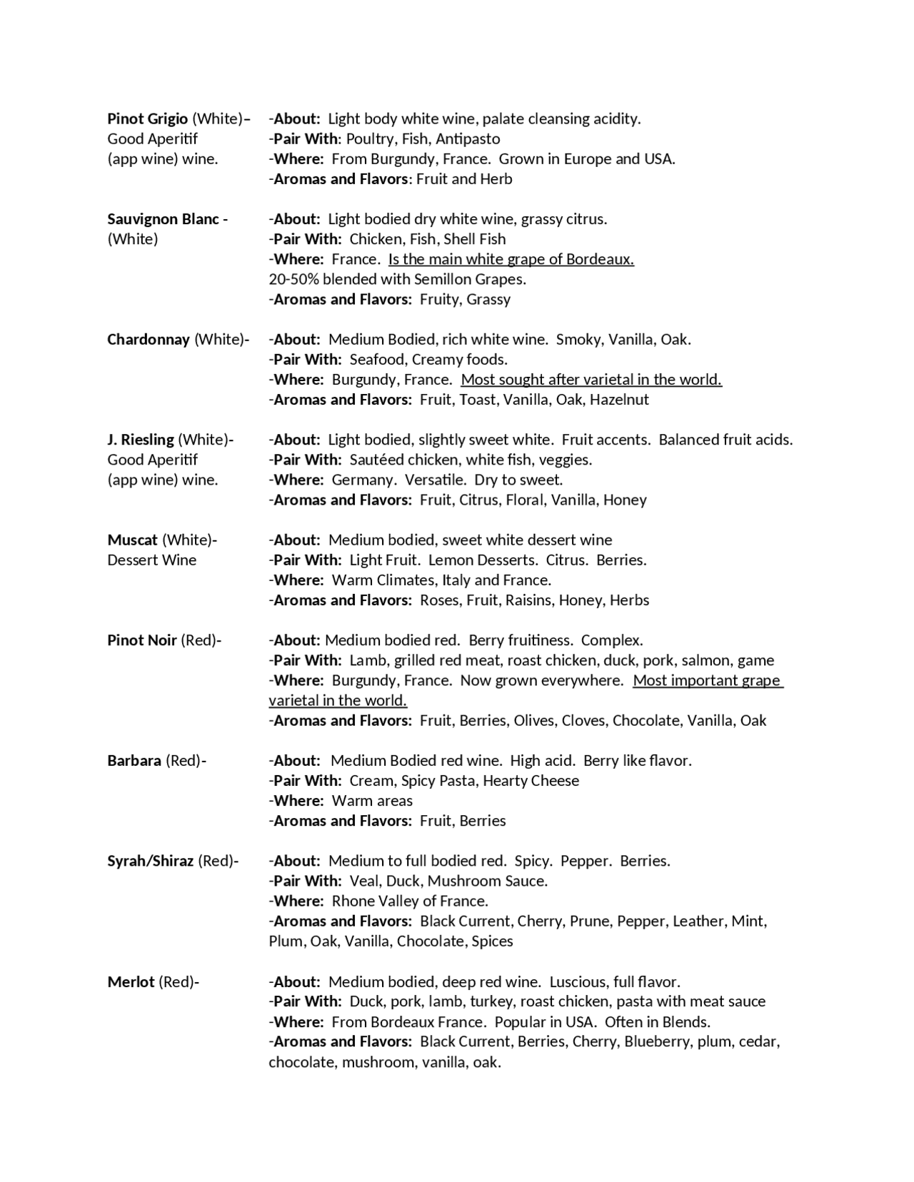 Study Guide for Quiz 2 Geography of Wine GEOG 31080 Docsity