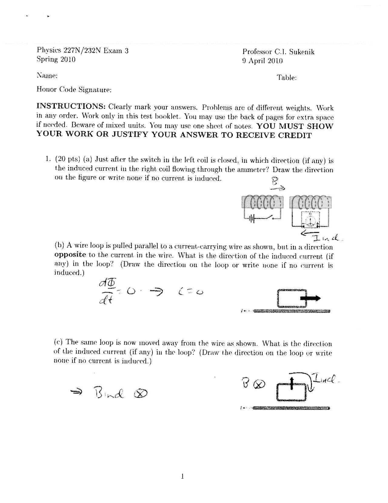 Exam 4 with Solution for University Physics | PHYS 227N - Docsity