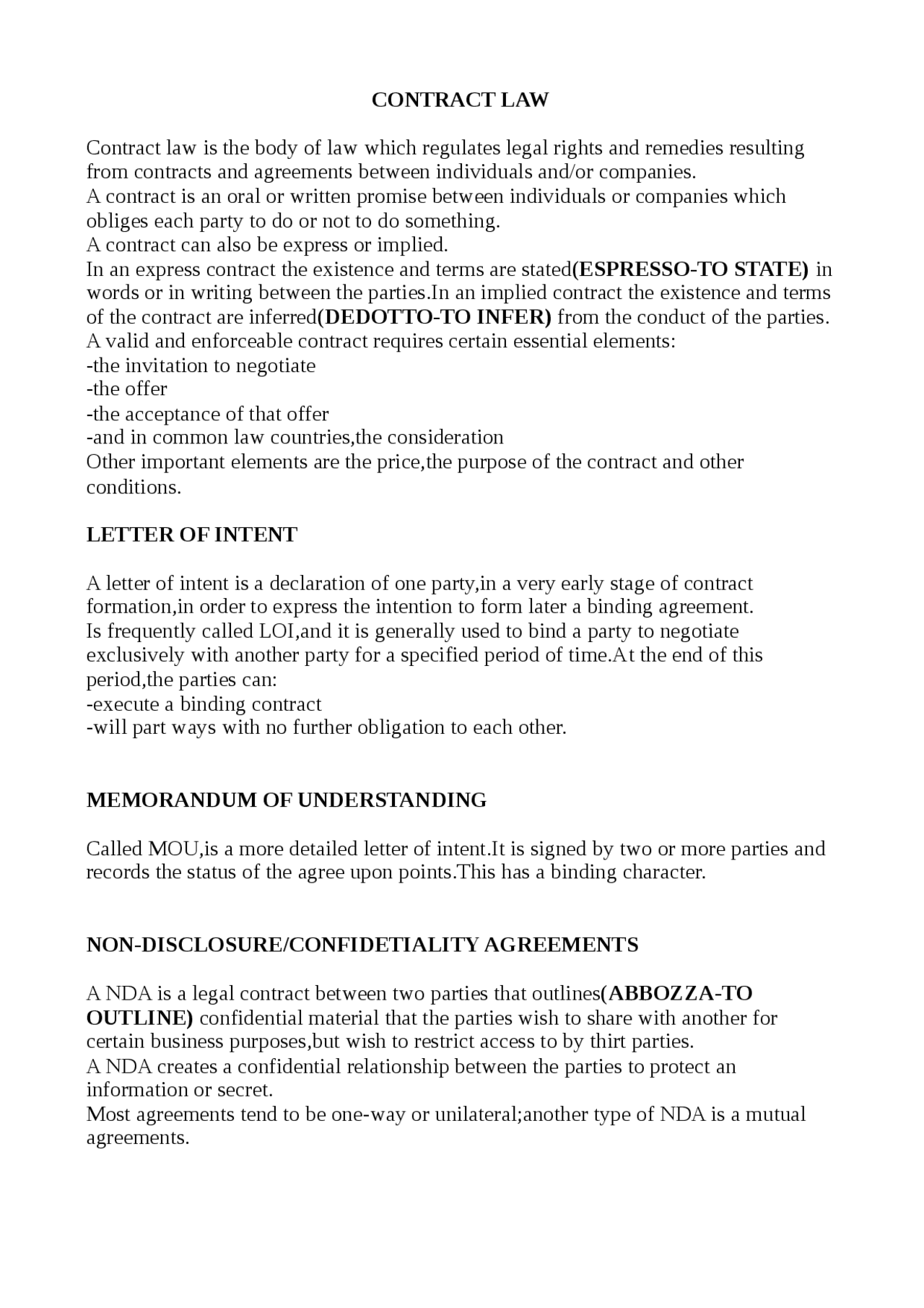 Legal english - Docsity