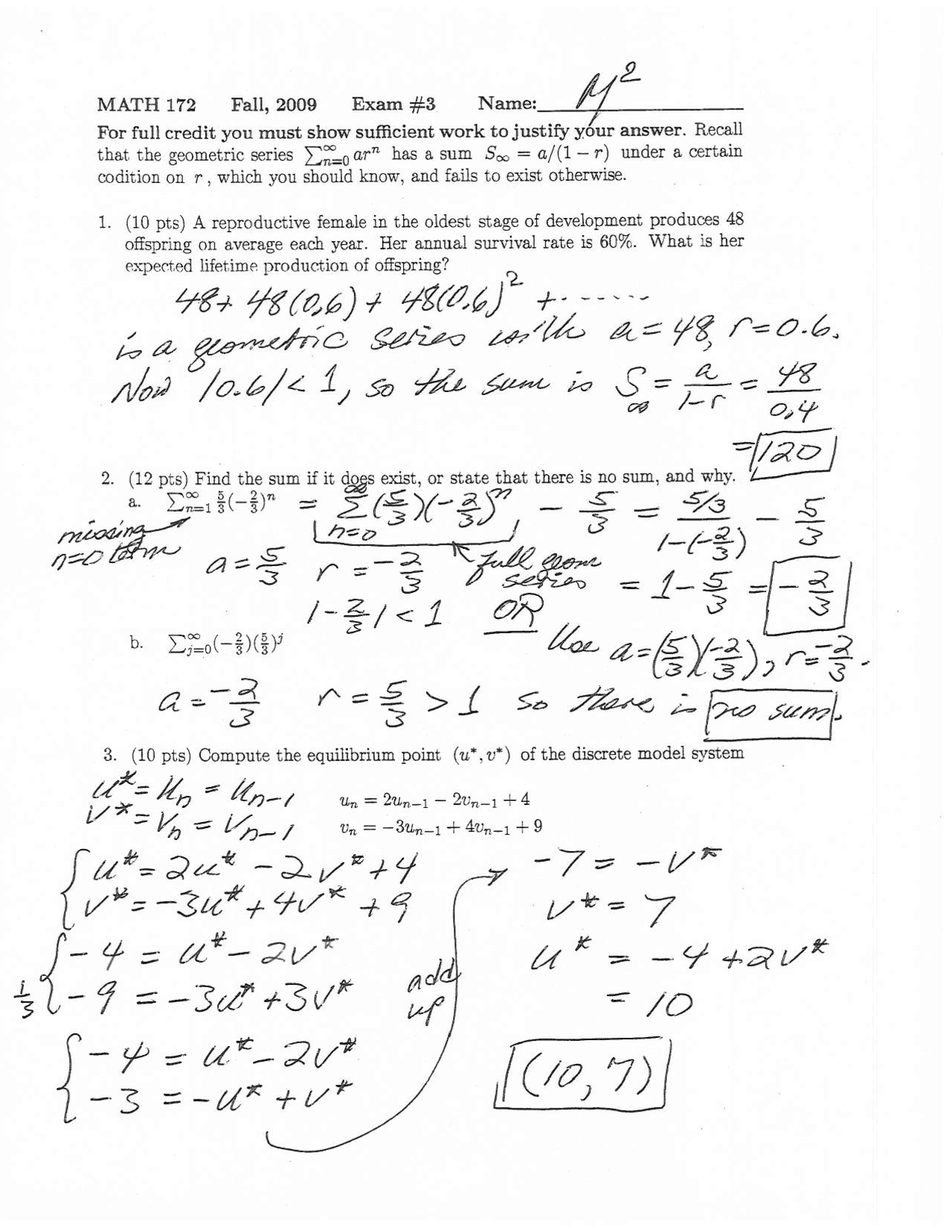9 Solved Problems on Reproduction System of Female - Exam 3 | MATH 172 ...