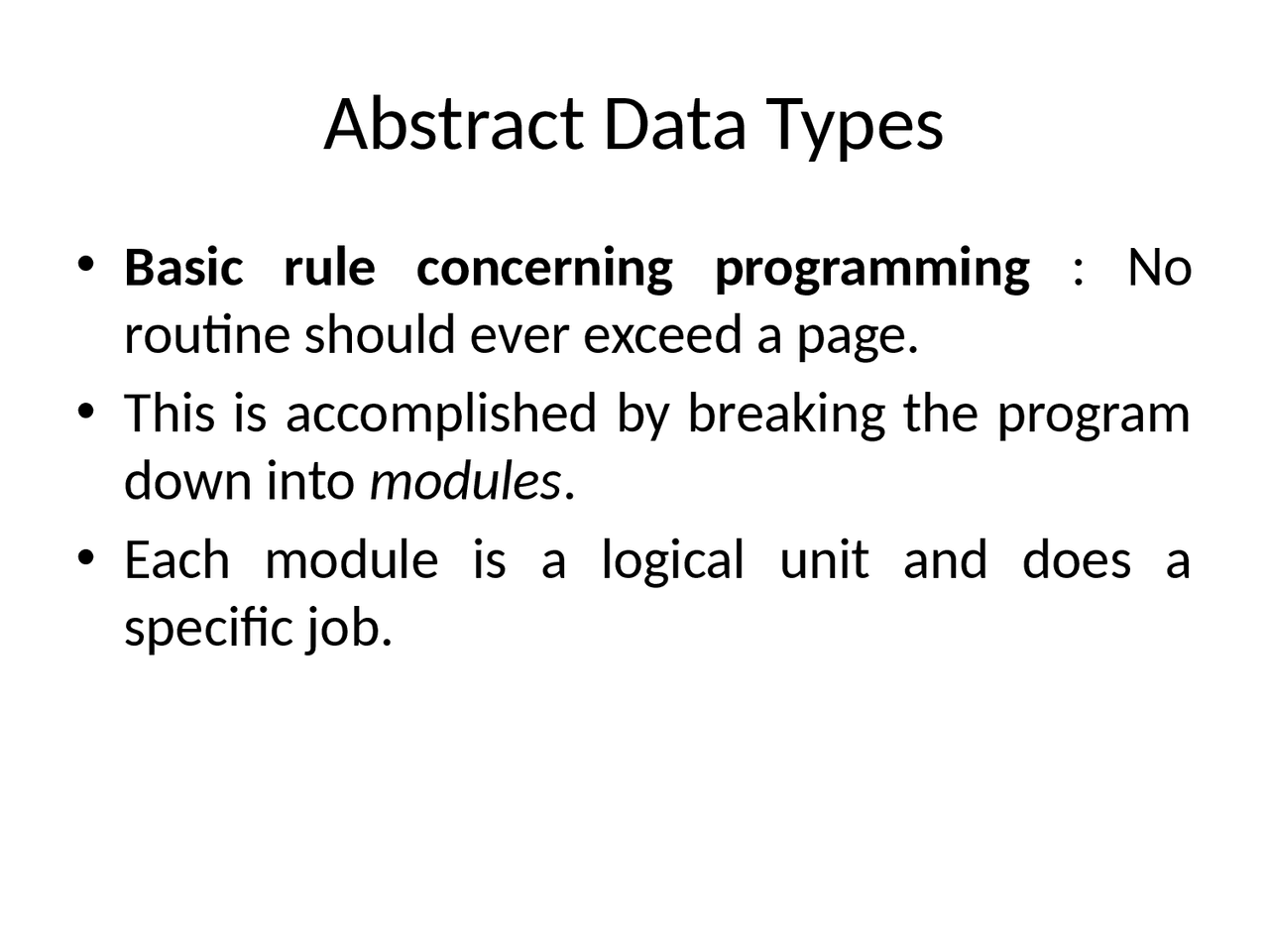 Data Structure - Abstract Data Types - 2 - Notes - Docsity