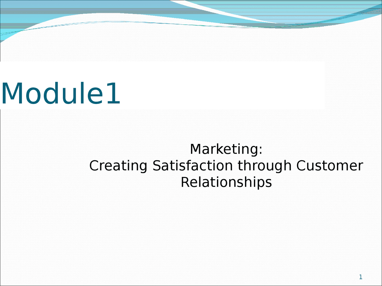 Marketing Management - Customer Satisfaction - Docsity