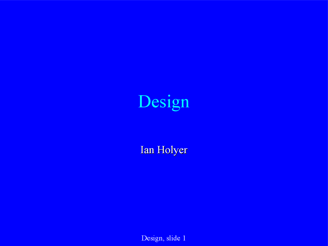 Design, Lecture Slides - Computer Science | Slides Computers and ...