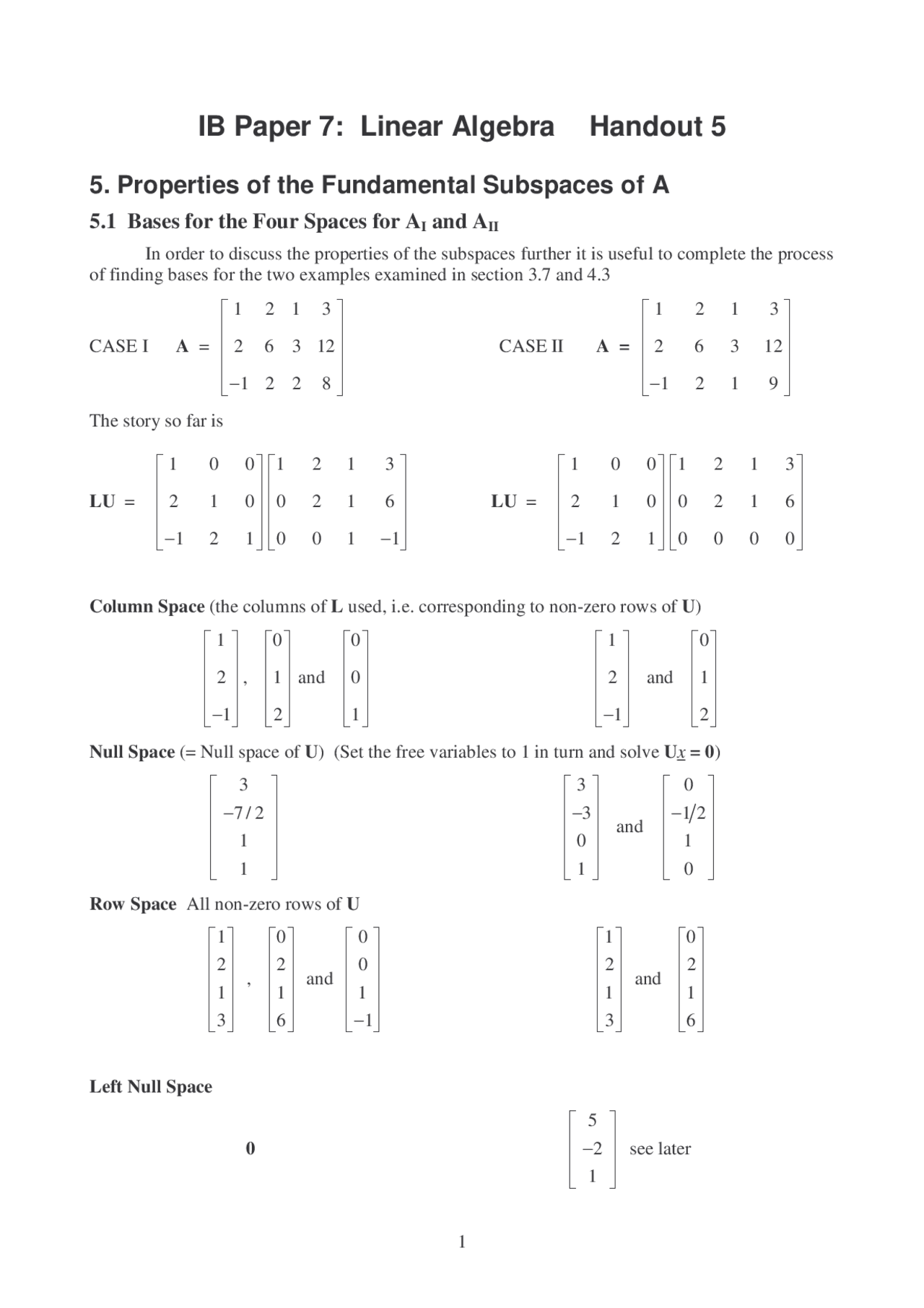 linear algebra (first lecture notes) | pdf Images High... Linear Algebra, Lecture Notes - Mathematics - 5 - Docsity