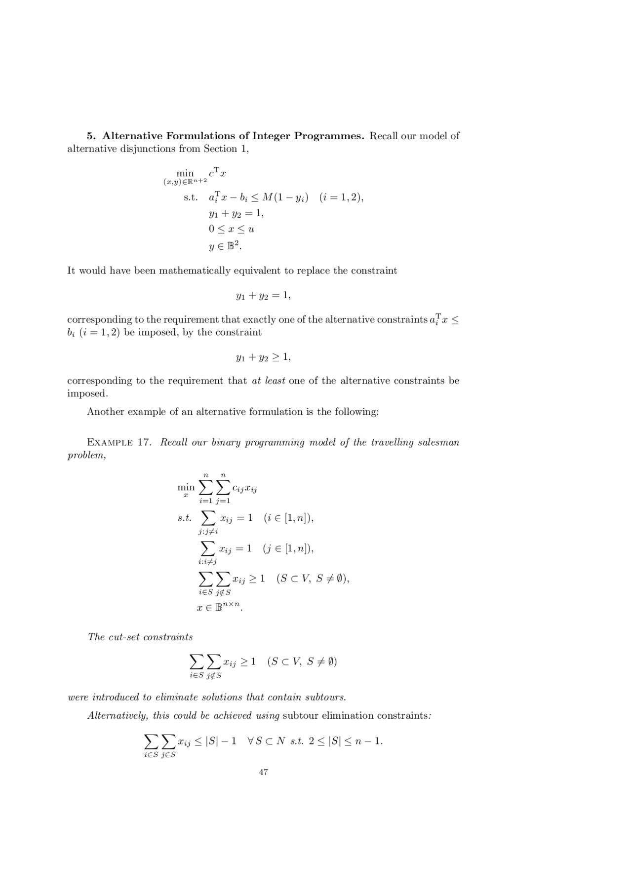Integer Programming, Lecture Notes - Mathematics - 3 | Study notes ...