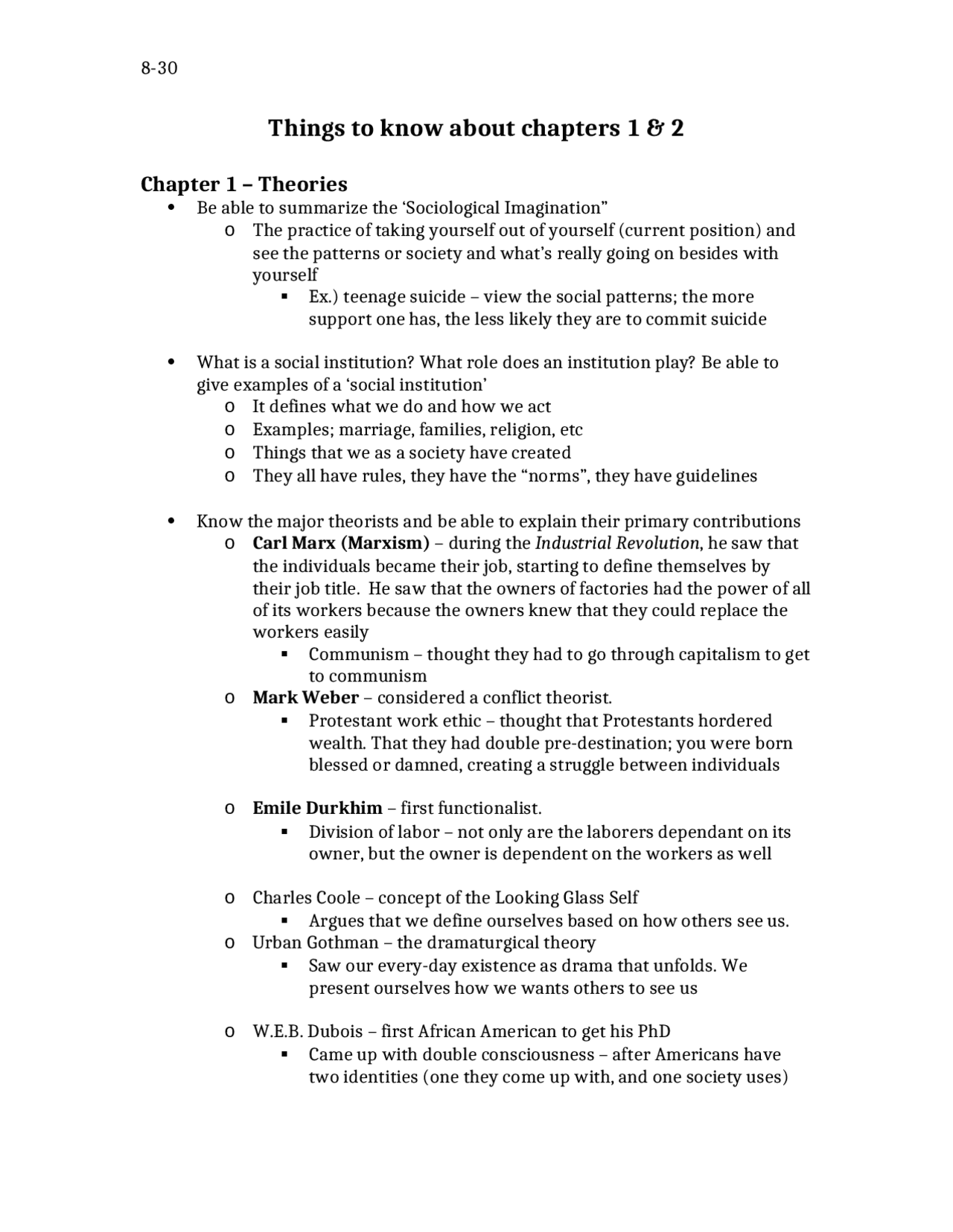 Theories and Methods about Sociology - Lecture Notes | SOC 101 | Study ...