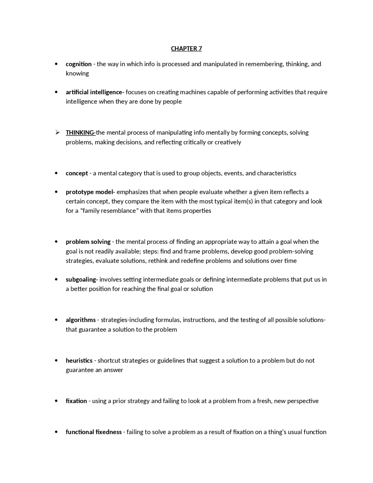 Introduction to Psychology - Chapter 7 | PSY 1300 | Study notes ...