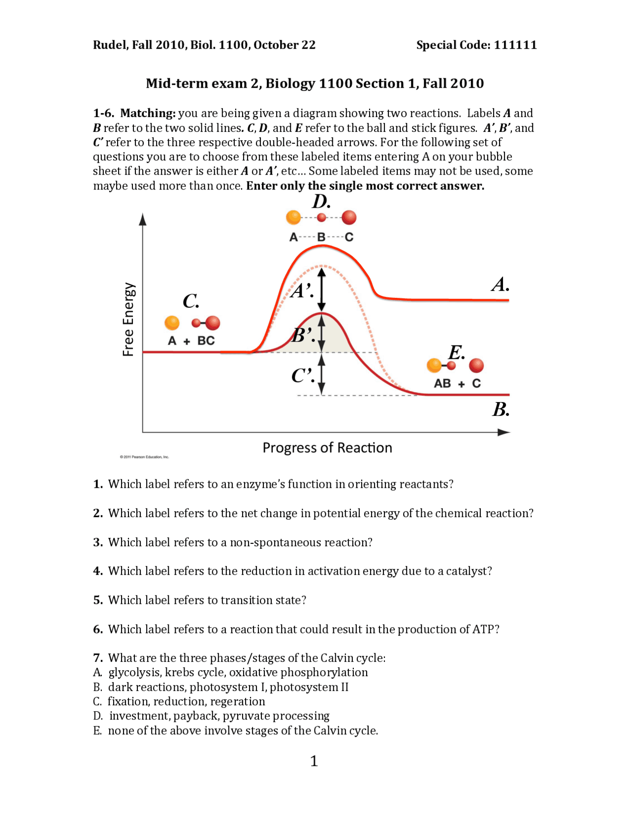 Midterm Exam 2 Study Guide - Principles of Biology for Majors | BIOL ...