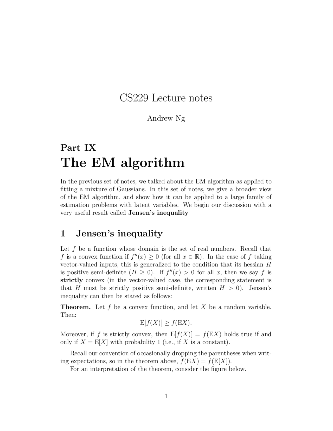 em algorithm | pdf Images High Quality Grahic The EM algorithm - Lectures Notes - 9 - Docsity