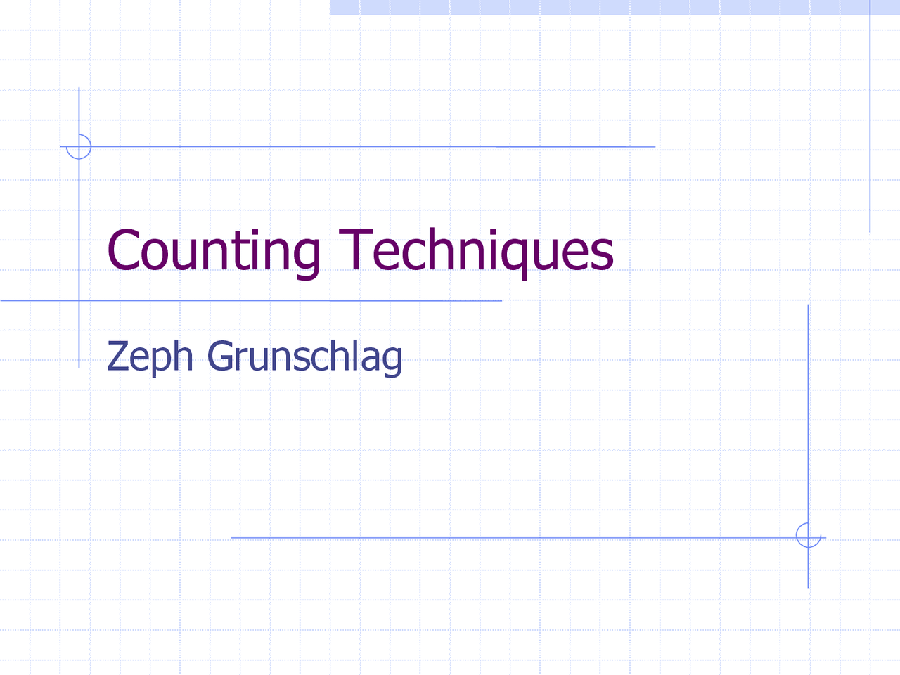 Counting Techniques, Lecture Notes - Computer Science | Study notes ...