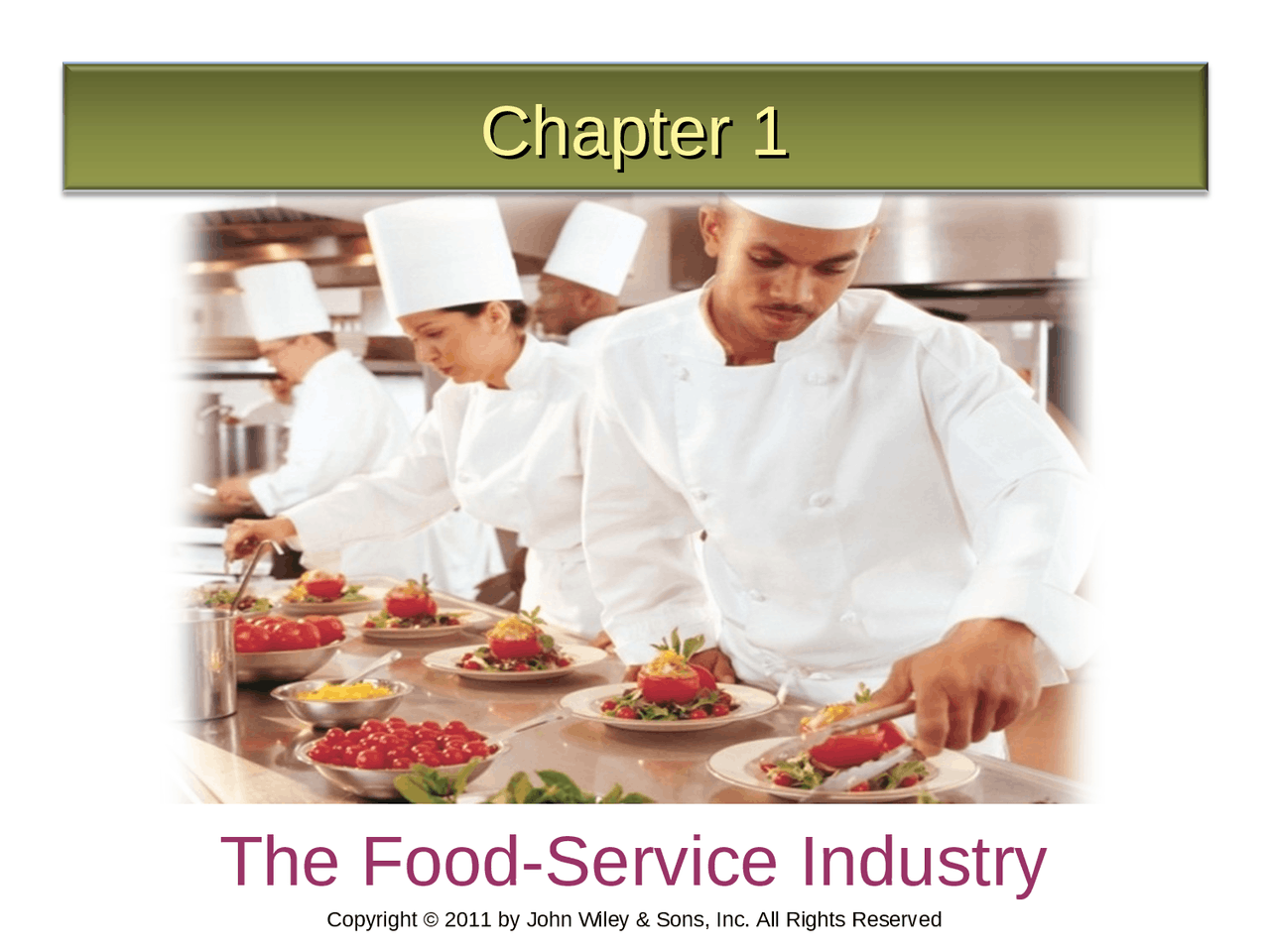 The Food Service Industry - Lecture Slides | HMGT 1470 - Docsity
