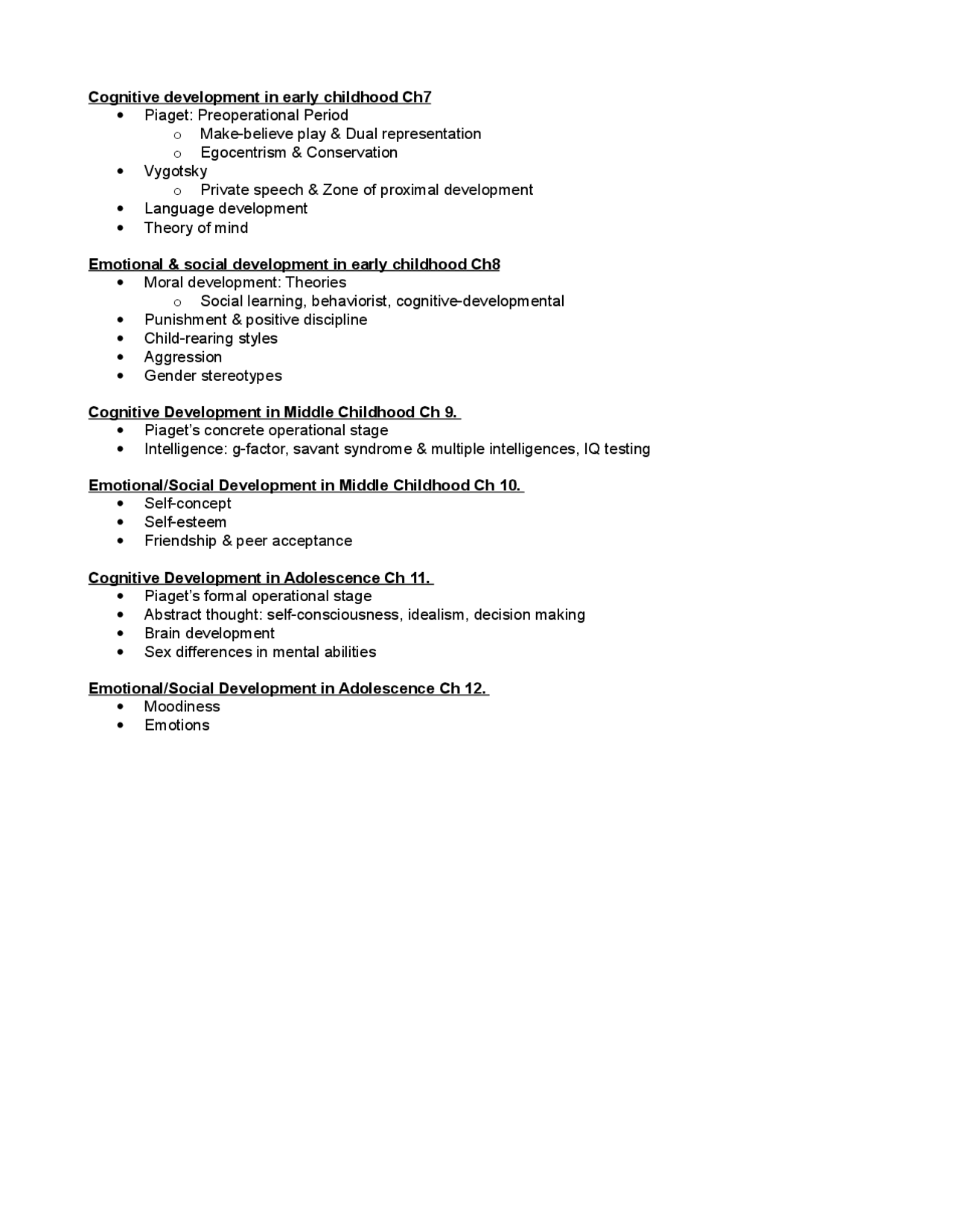 private speech piaget