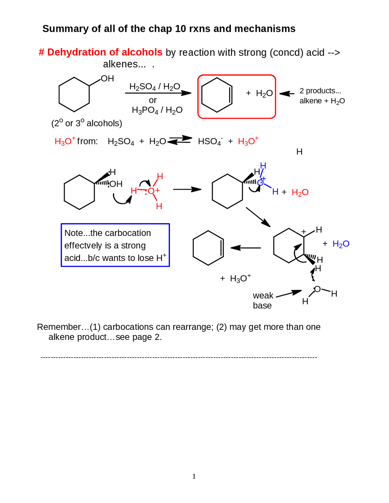 Chapter 10 for Organic Chemistry I | CHEM 231 - Docsity