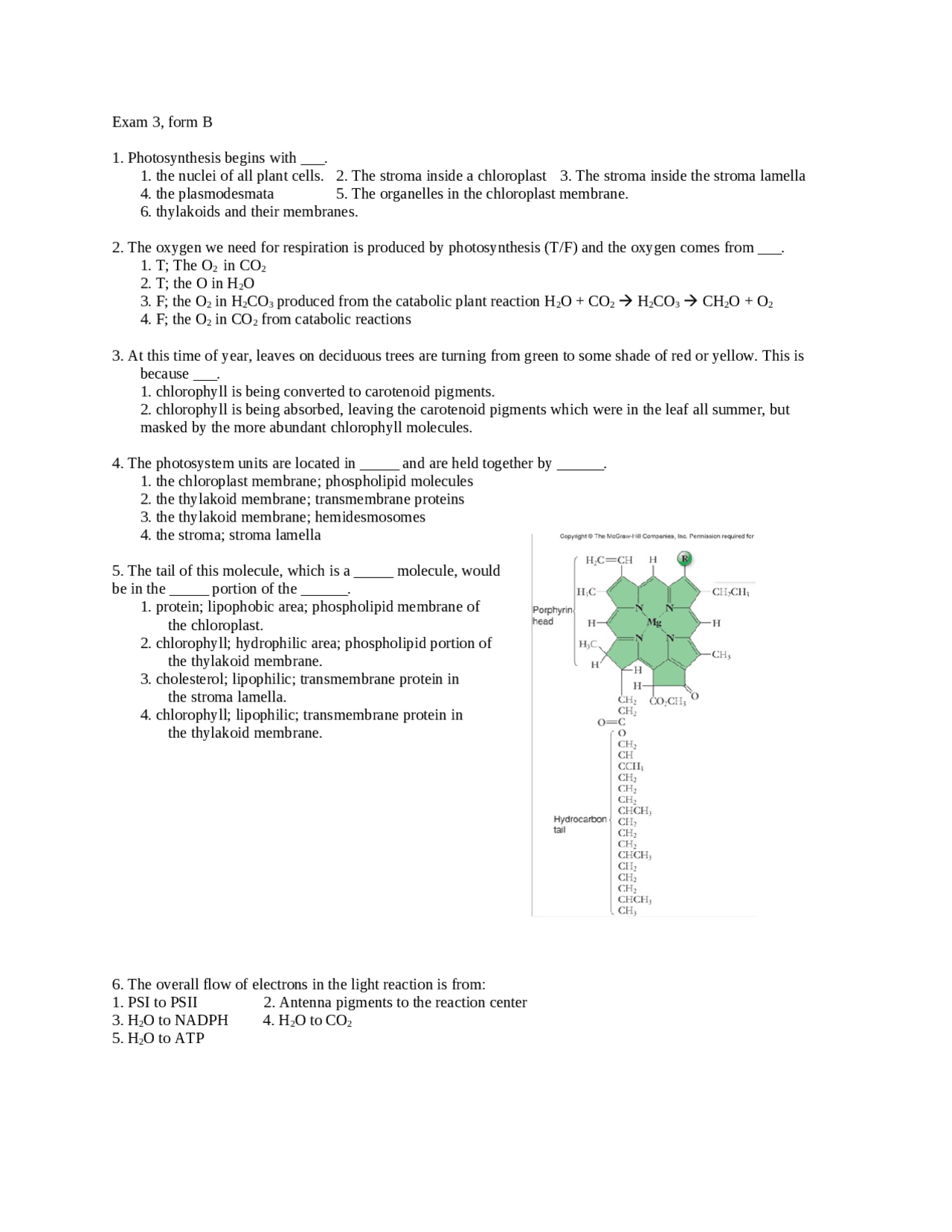30 Questions on Principles of Biology - Exam 3 | BIOL 1105 - Docsity