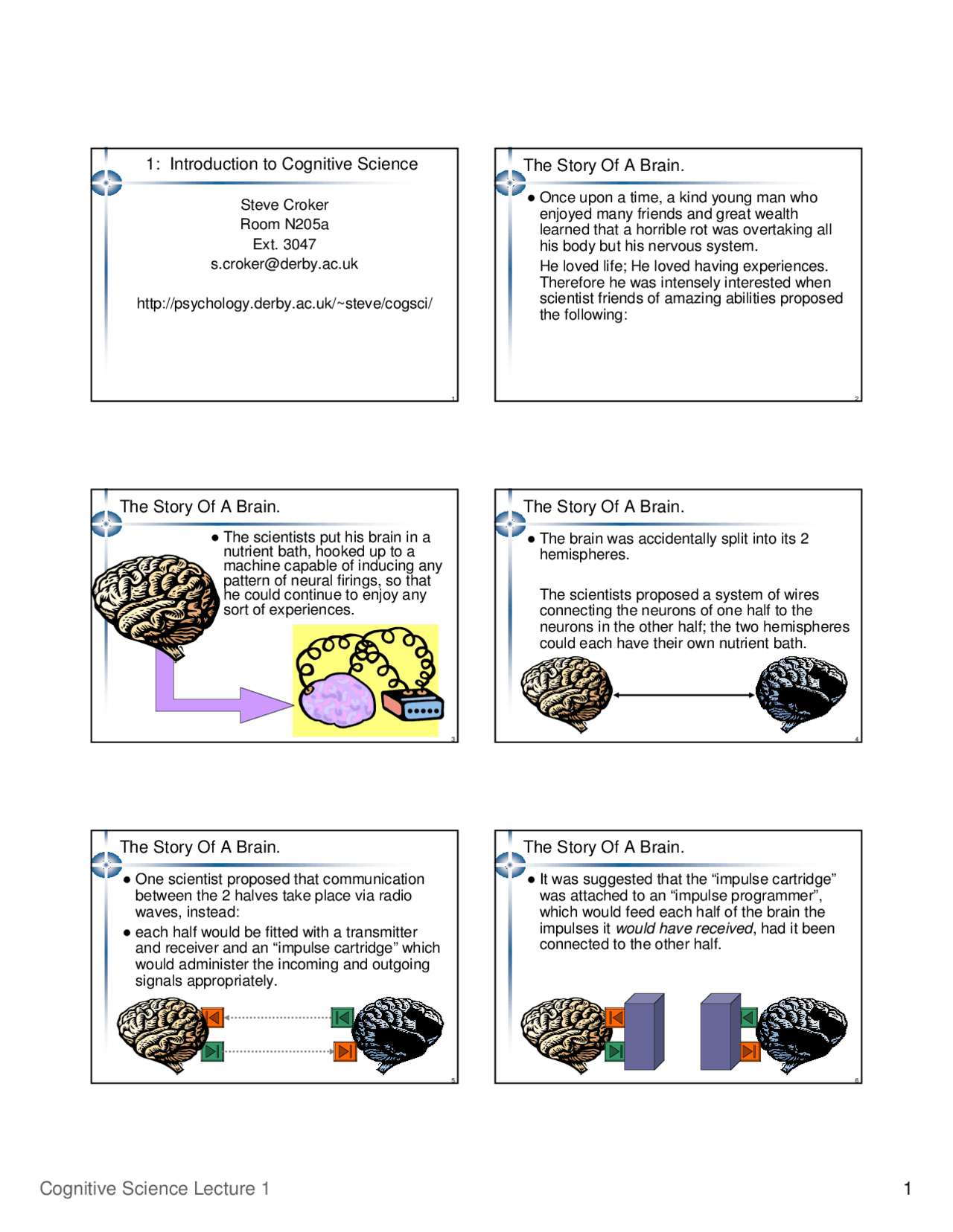 Cognitive Science Introduction-Lecture Notes-Psychology - Docsity