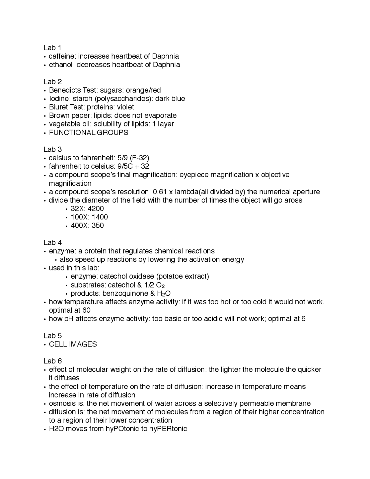 Final Exam Study Guide | Principles of Biology Laboratory | BIOL 1021 ...
