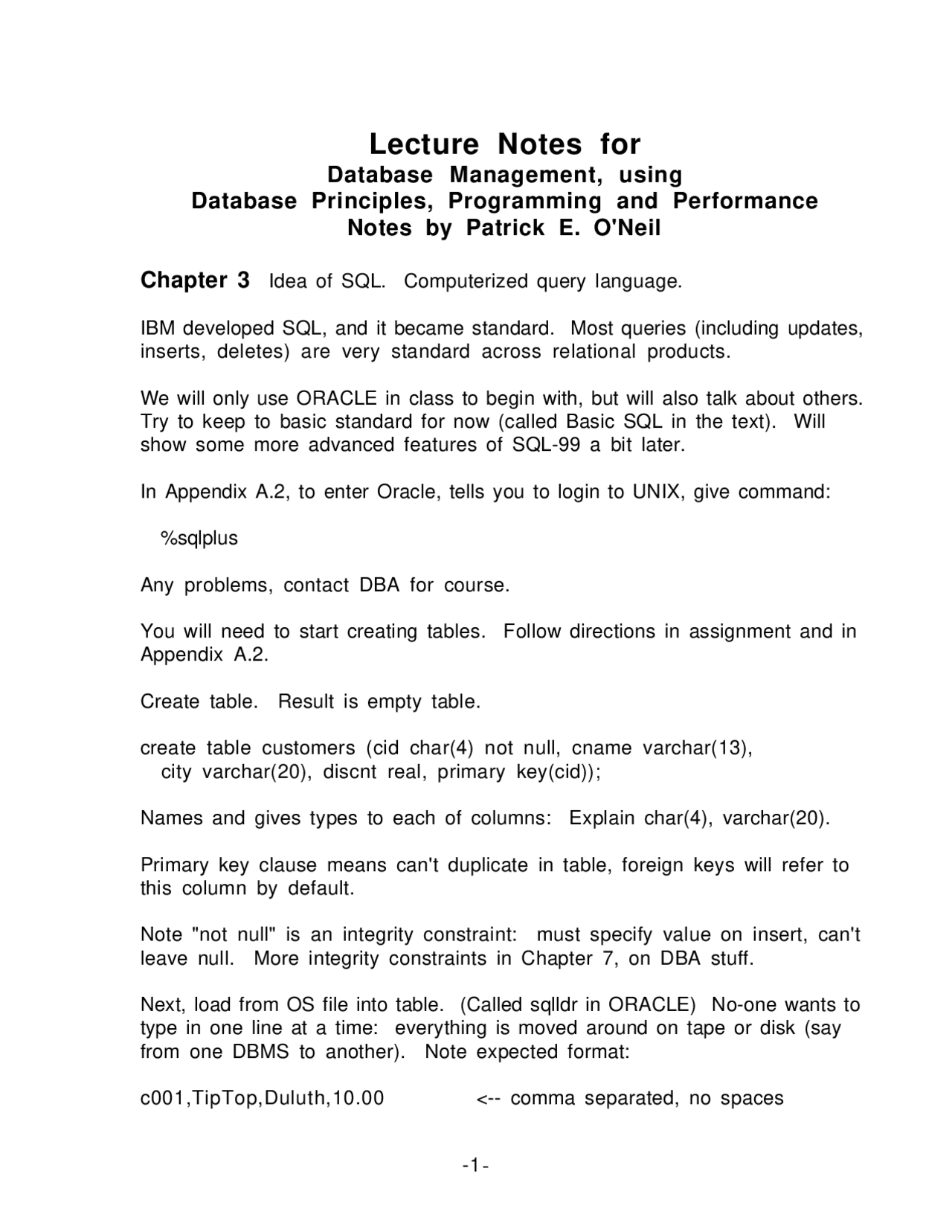 SQL-Database Management using Database Principles, Programming and ...