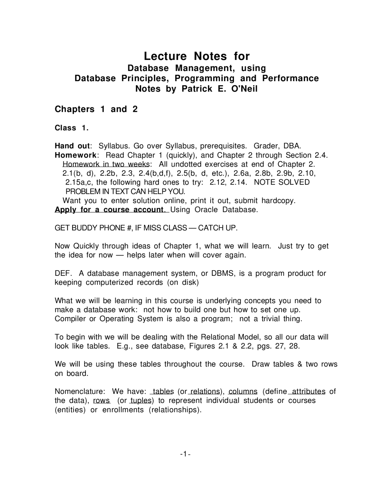 Database Management System-Database Management using Database ...