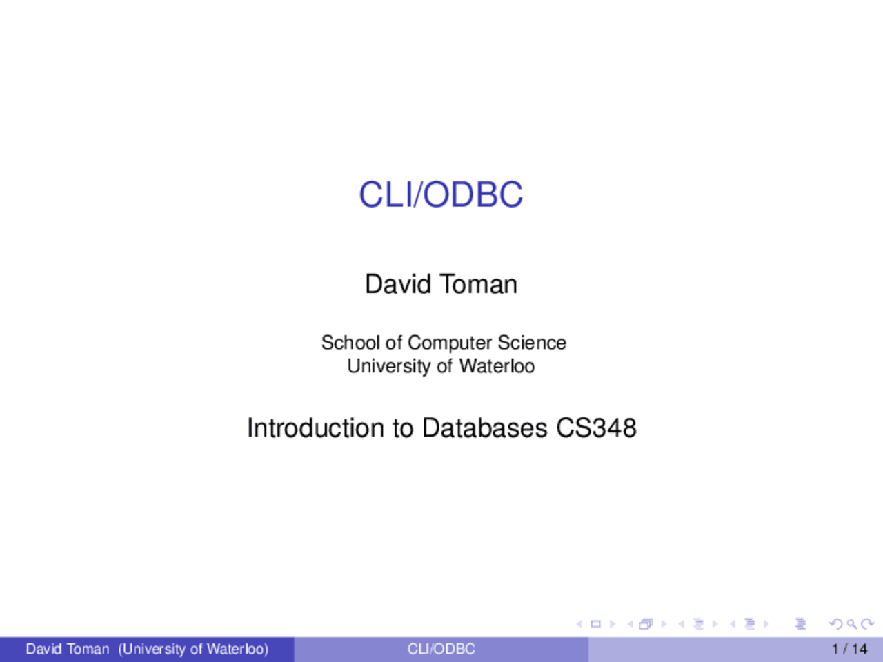 CLI-Introduction to Database Management-Lecture 12 Slides-Computer ...