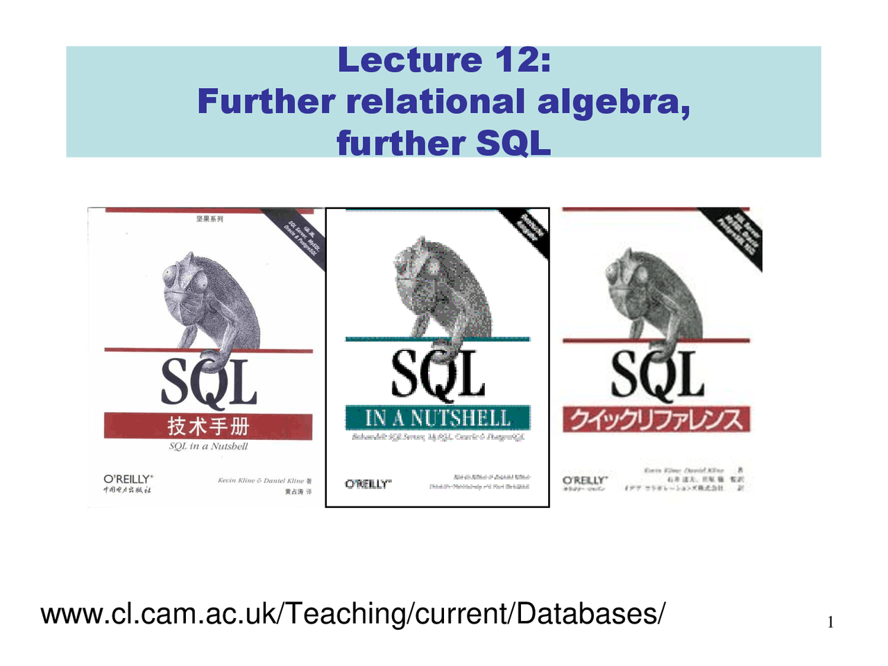 Relational Algebra Databases Lecture 12 Slides Computer Science Relational algebra databases lecture 12 slides computer science
