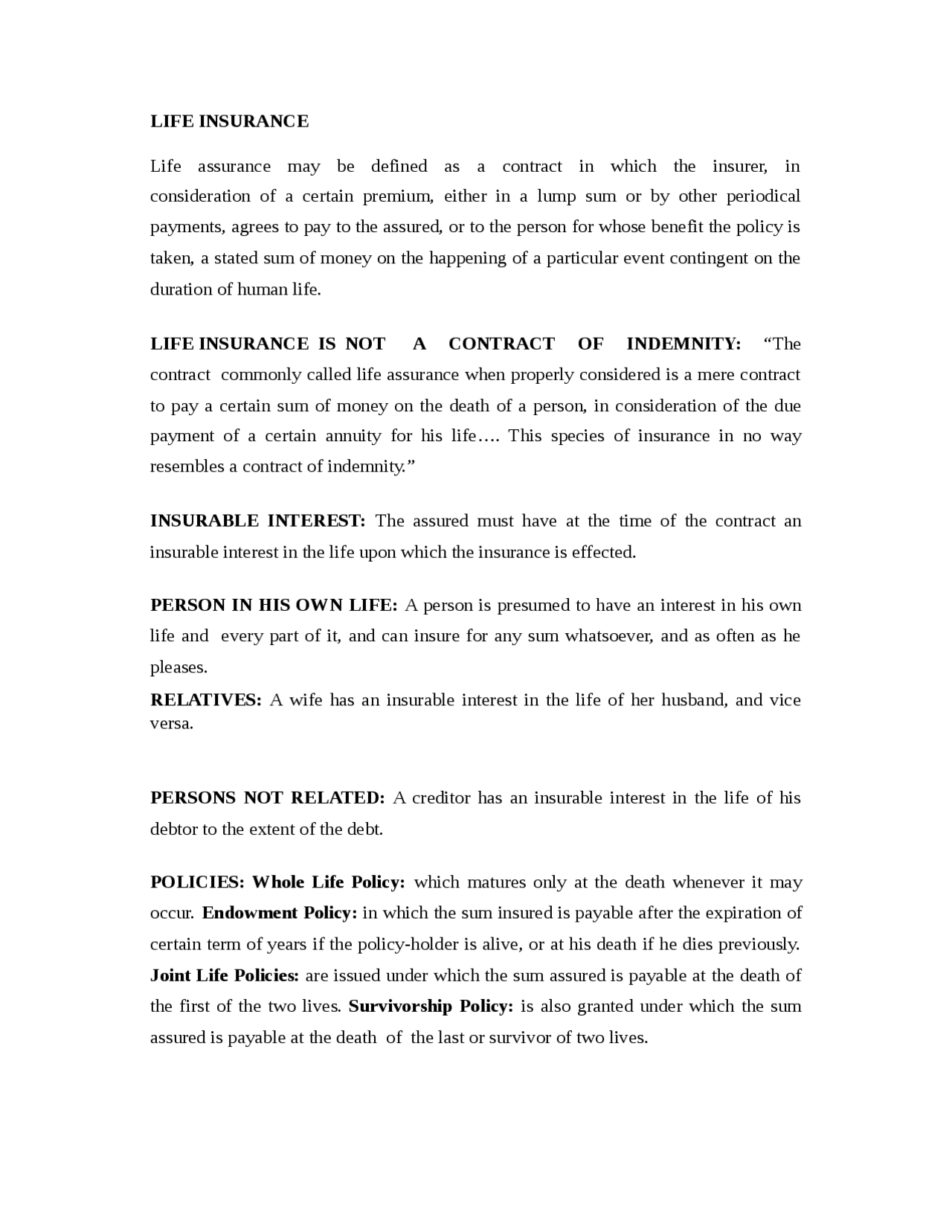 Business Environment - Life Insurance - Notes - Business Management ...