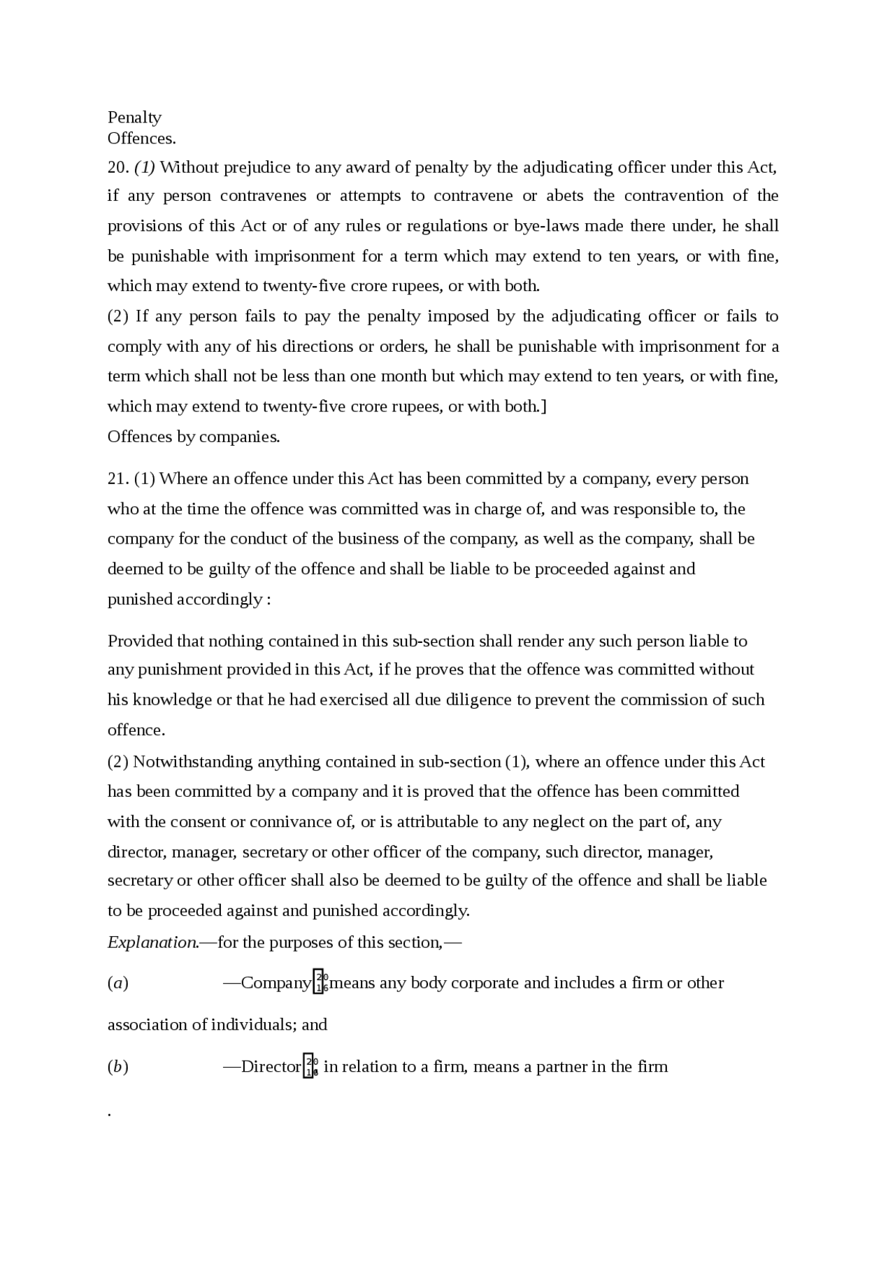 Security and Security Market Operations - Depositories Act, 1996 - 3 ...
