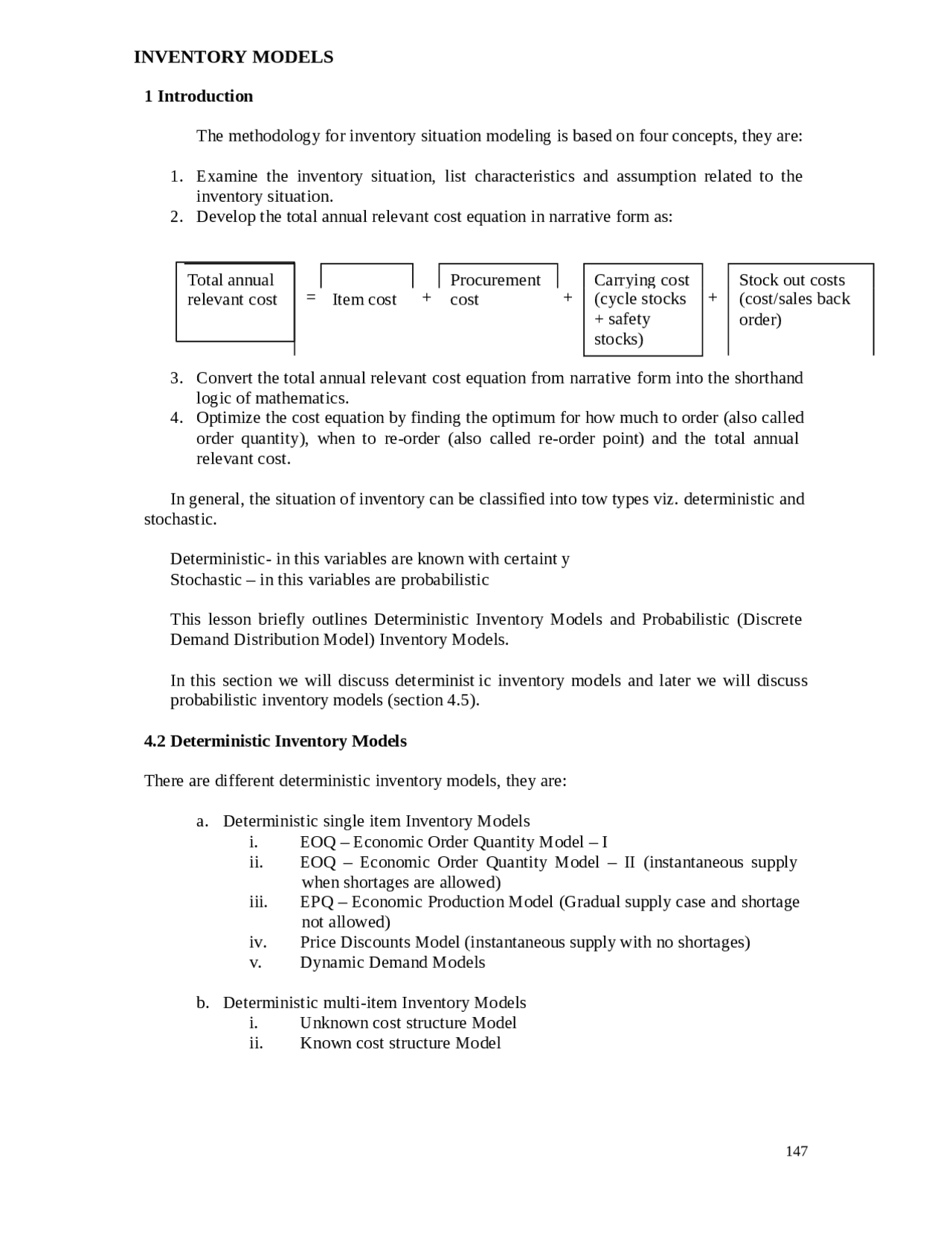 Operations Research - INVENTORY MODELS - Excercise - Business ...