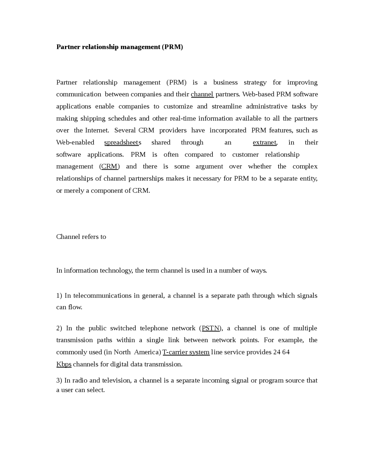 Prm Field Notes Example CRM- Partner relationship management (PRM)-Notes-Business ...