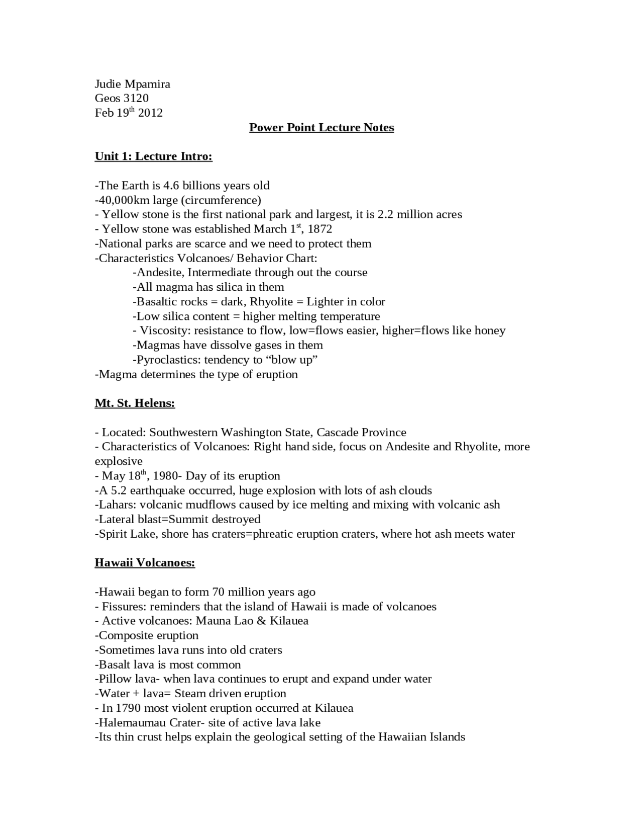 Geology of the National Parks and Monuments - Lecture Notes | GEOS 3120 ...