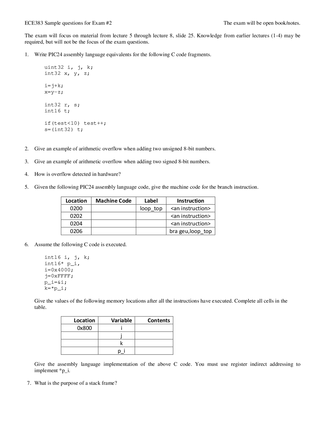 Exam-Microcomputers-Exam Paper 04-Electrical and Computer Engineering ...