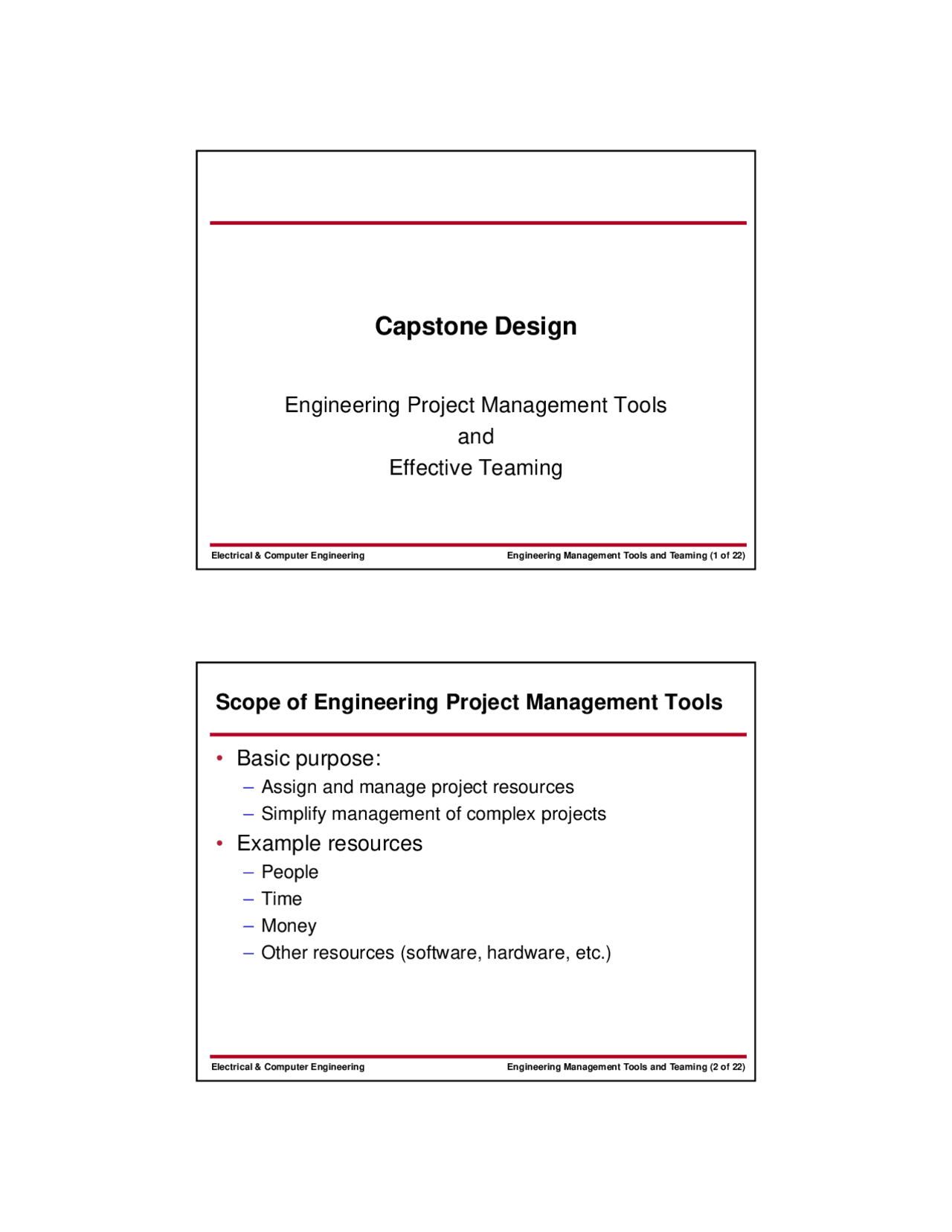 Project Management-Capstone Design-Lecture 03 Slides-Electrical and ...