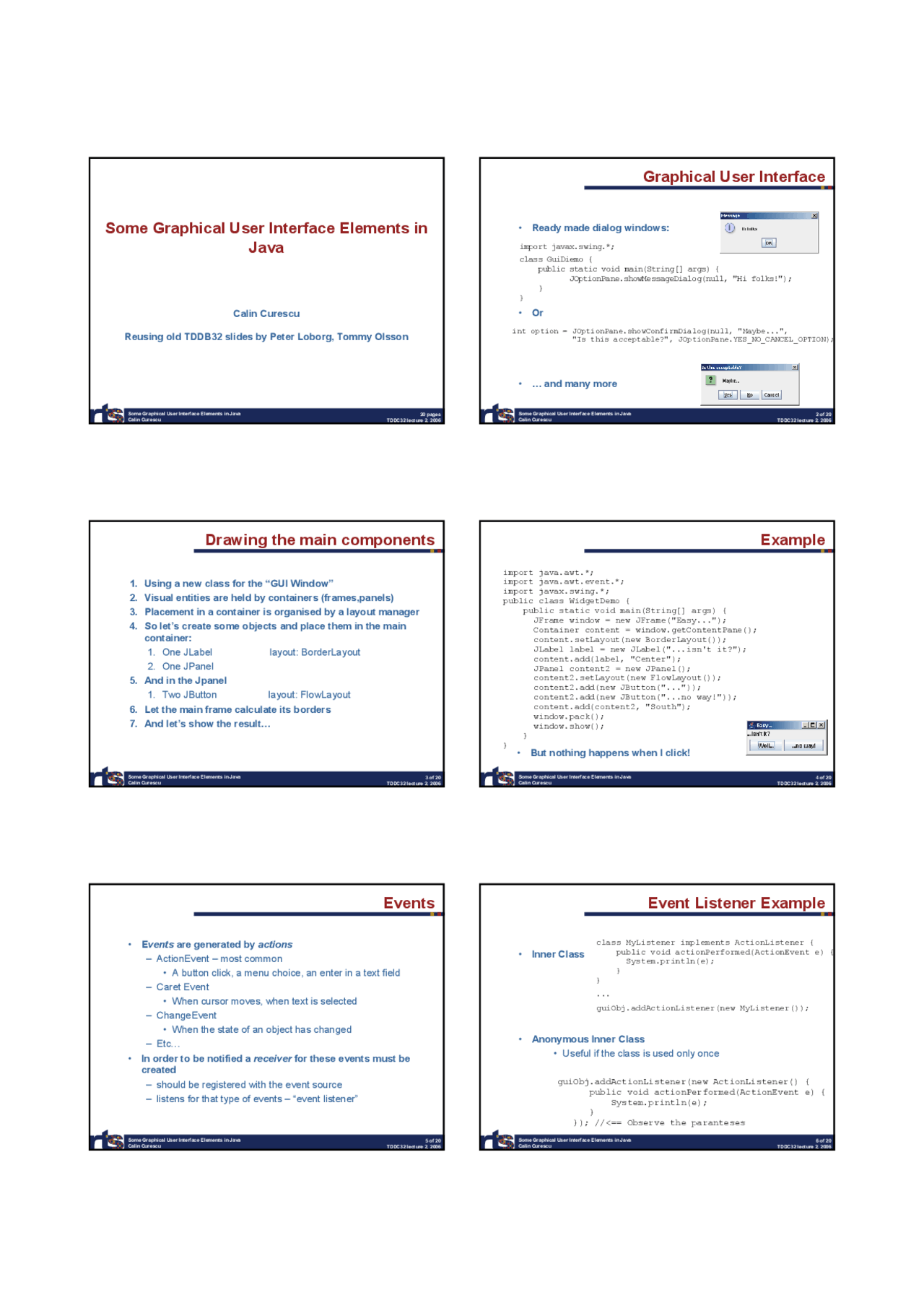 Java Graphical User Interface Elements: A Comprehensive Guide | Slides ... image.