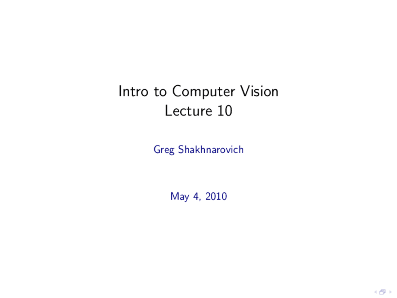 Binary Images-Introduction to Computer Vision-Lecture 10-Computer ...