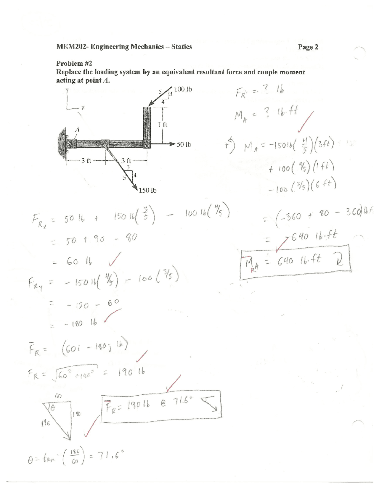 Engineering Mechanics Statics - Solved Problems | MEM 202 | Quizzes ...