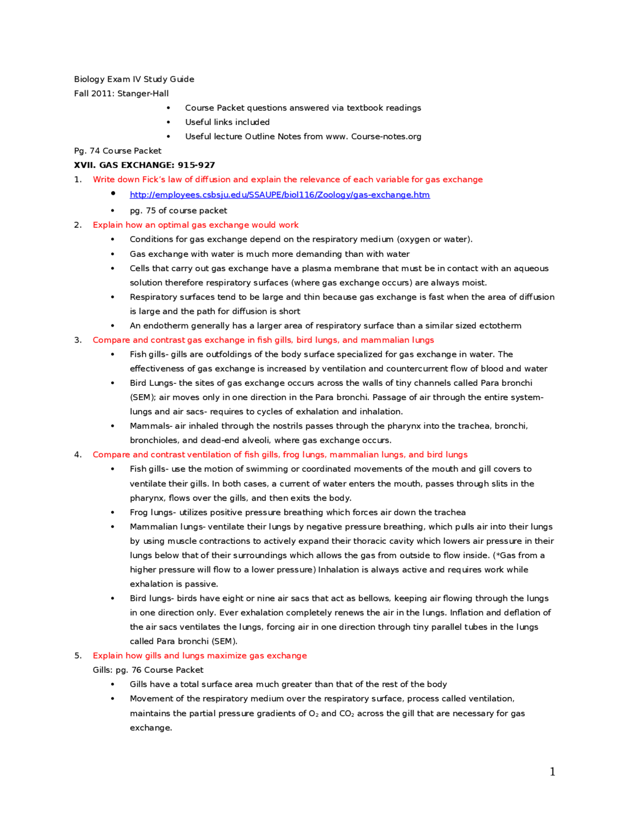 Exam 4 Study Guide - Principles of Biology II | BIOL 1108 - Docsity