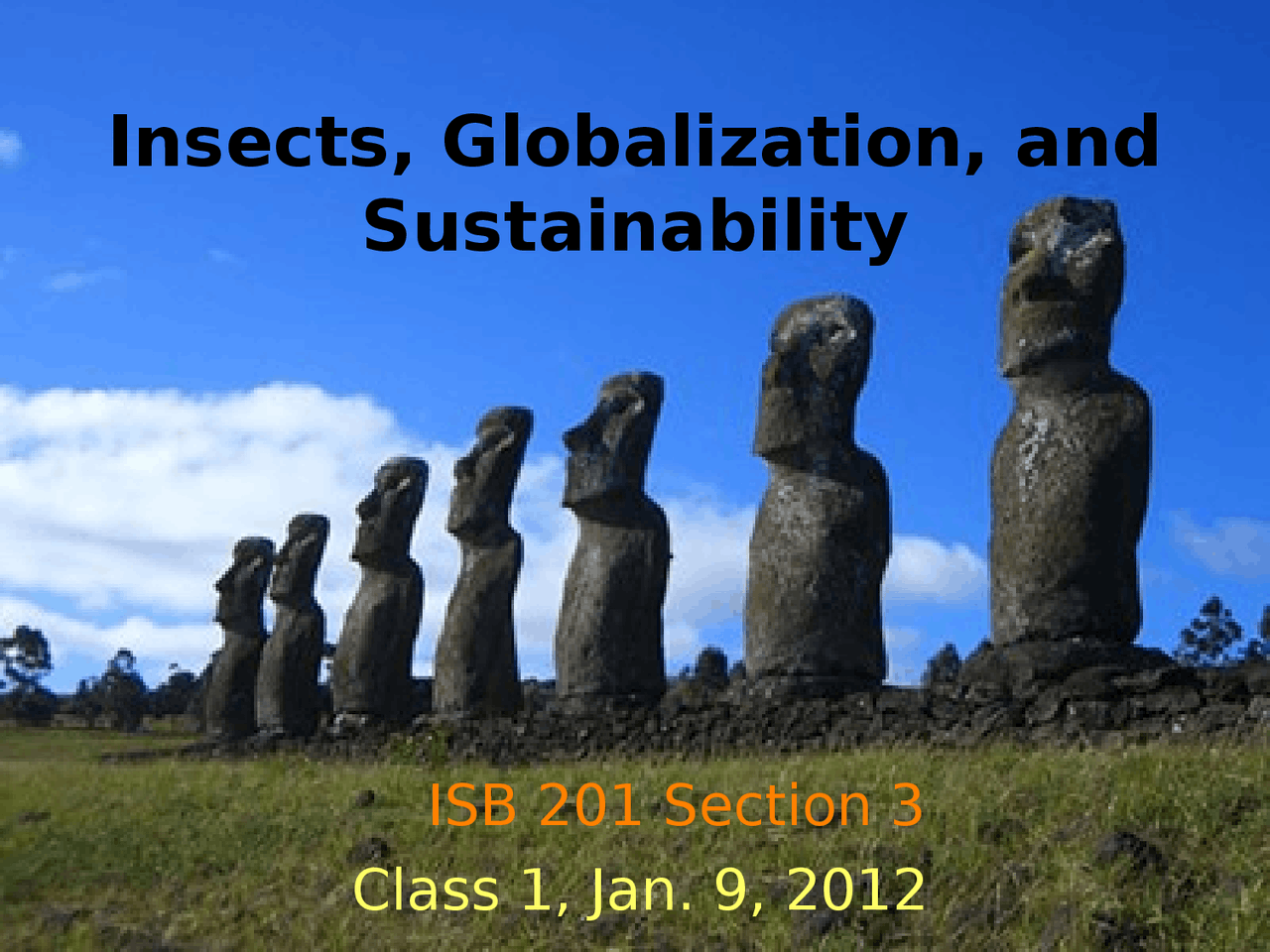 Insects, Globalization and Sustainability - Insects, Global and Sustain ...