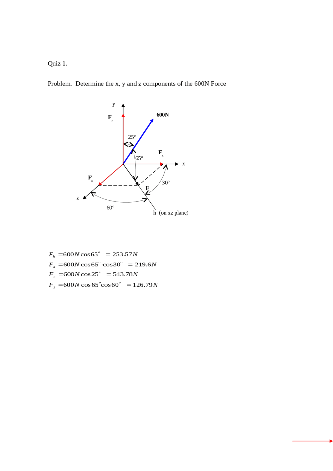 Quiz 1 Problems with Solutions - Basic Mechanics I (Statics) | CE 29700 ...