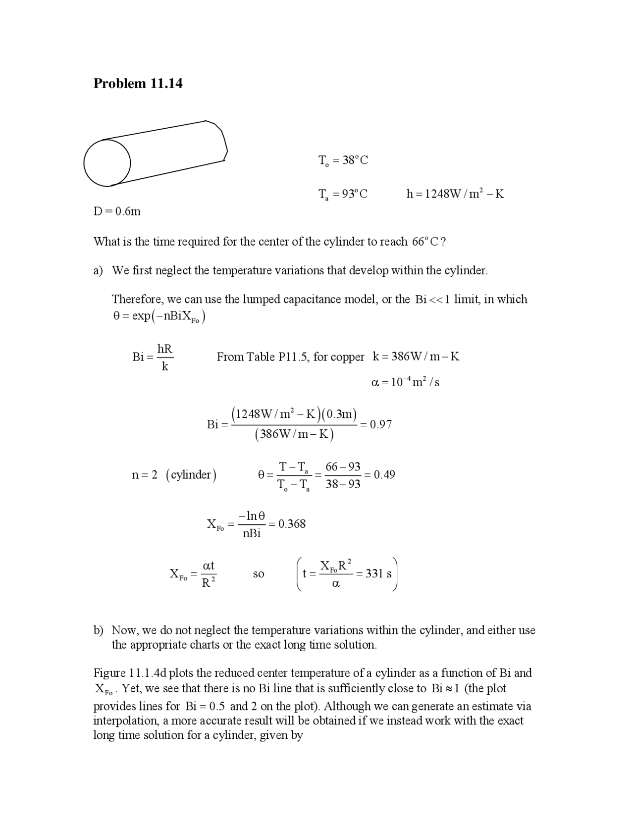 Assignment 5 - Problems with Solution of Heat and Mass Transfer | CHE ...