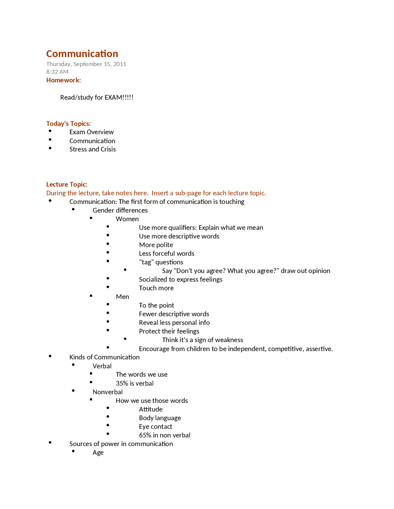 An Introduction to Sources of Power in Communication | HDFS 145 - Docsity