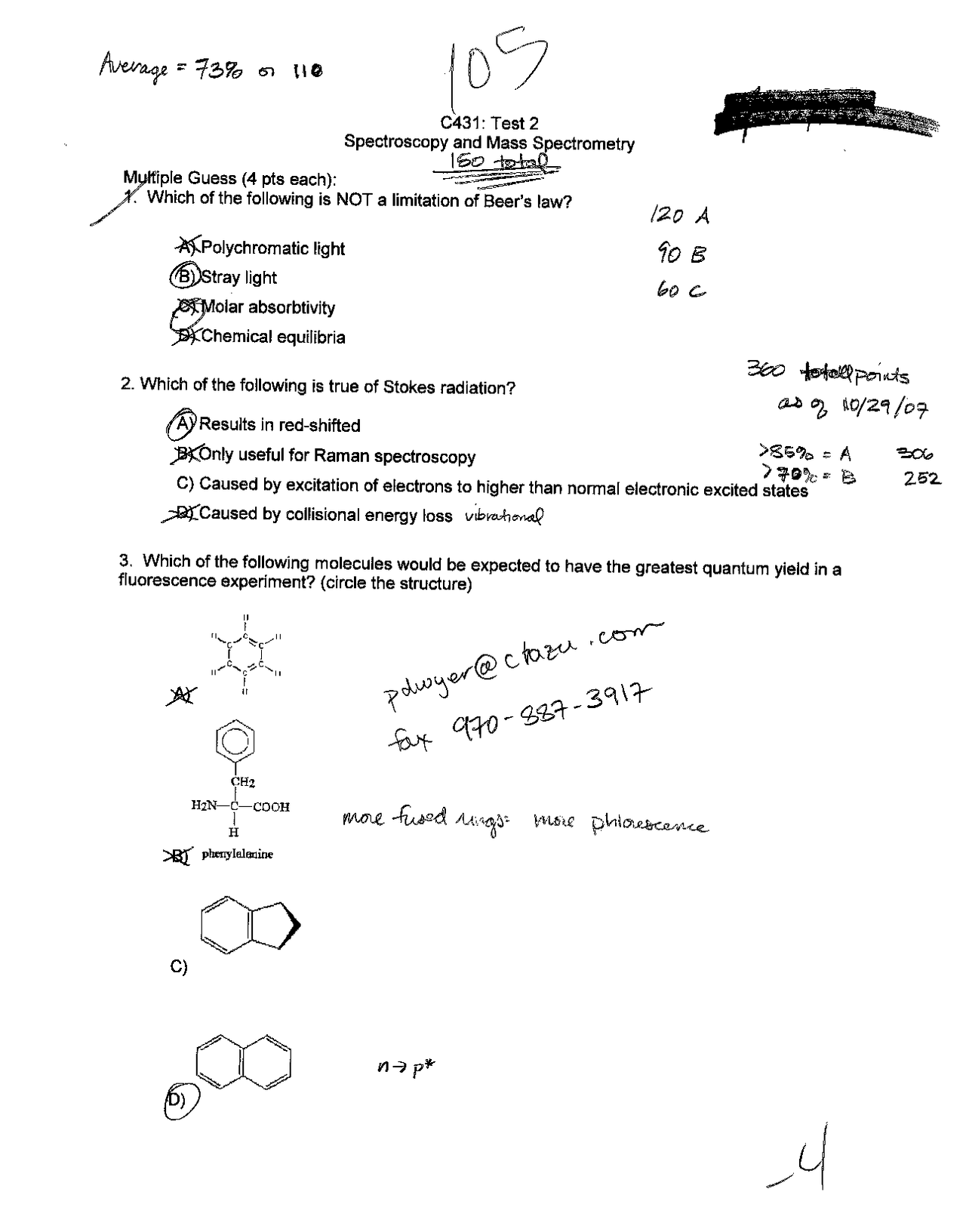 Spectrometry Practice Spectroscopy Test Questions at Alana Mcgovern blog