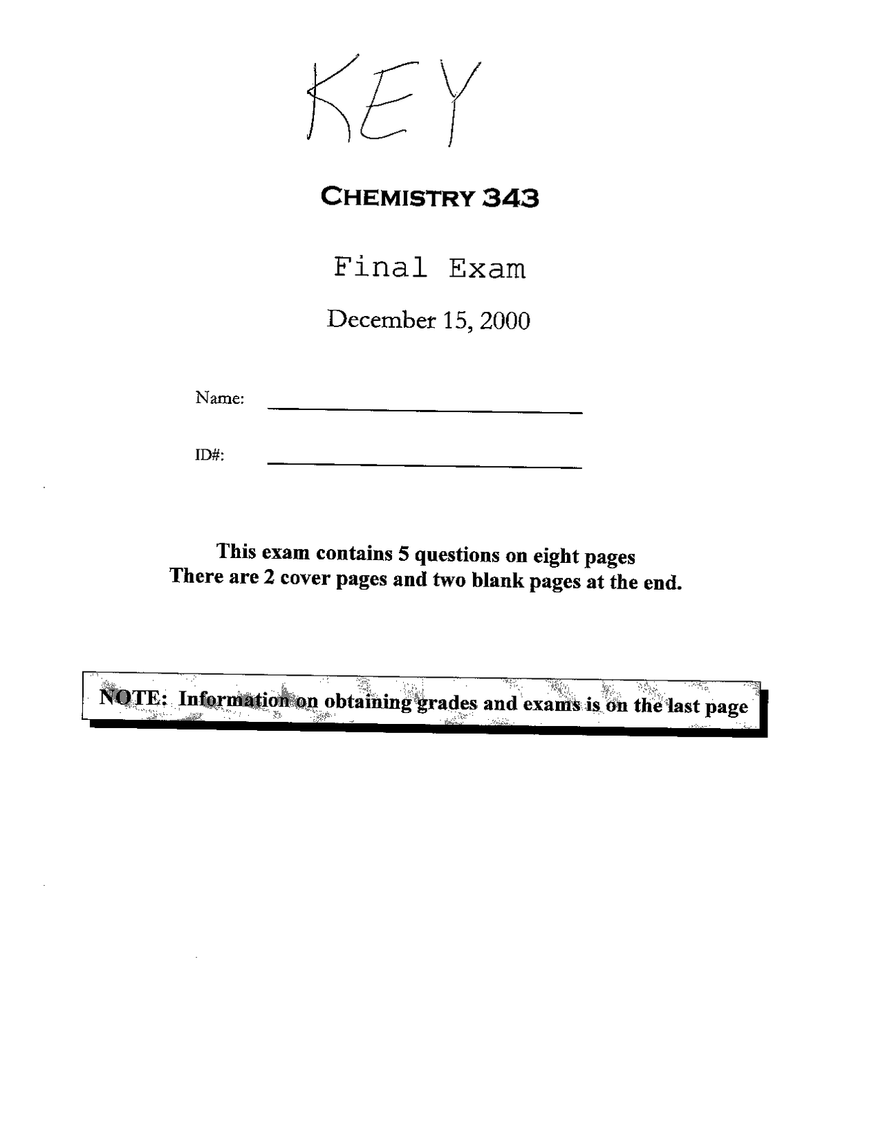 5 Problems with Solutions on Modern Organic Chemistry II - Final Exam ...