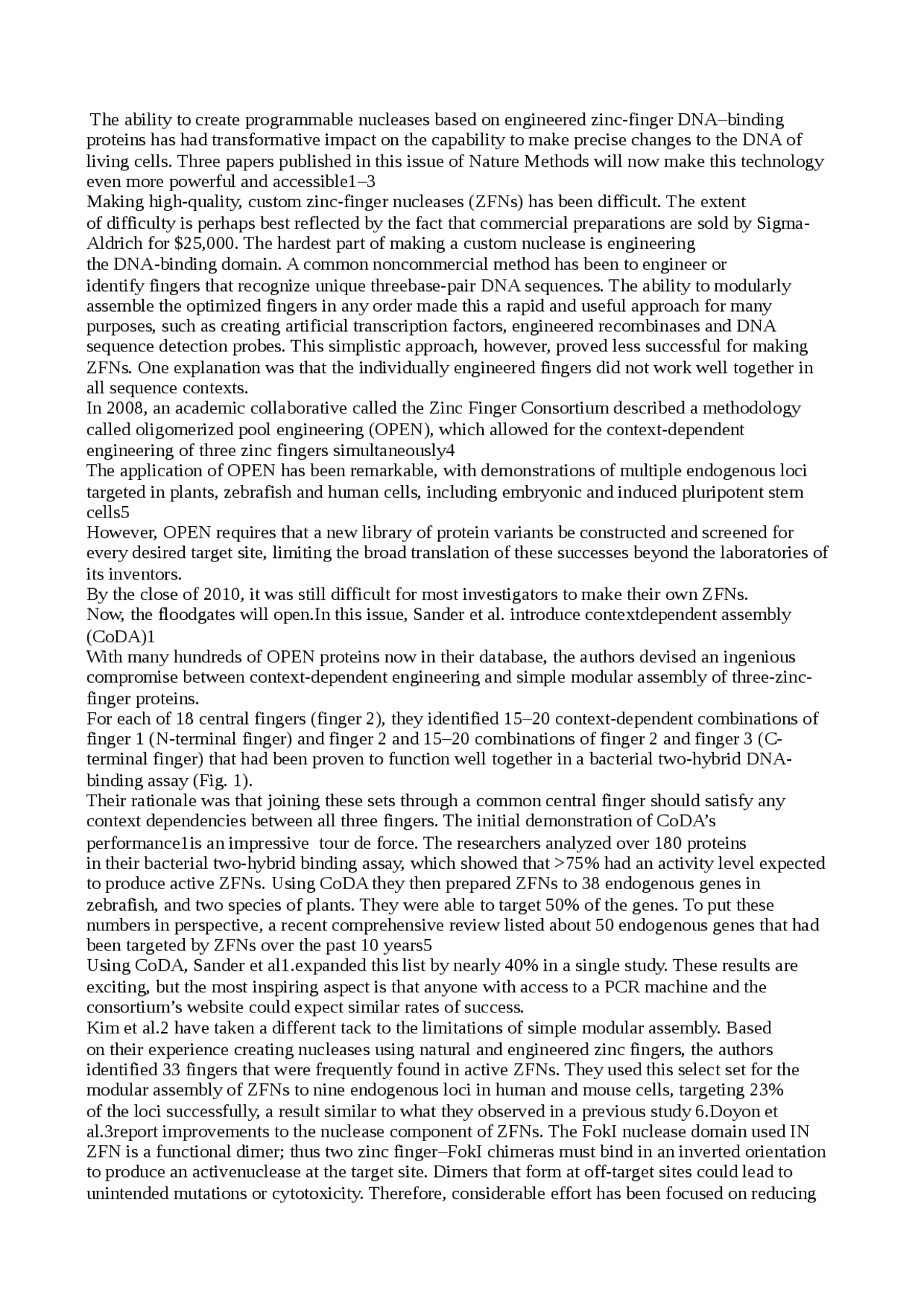 Zinc Finger Consortium Biologia Cellulare Traduzioni di Biologia