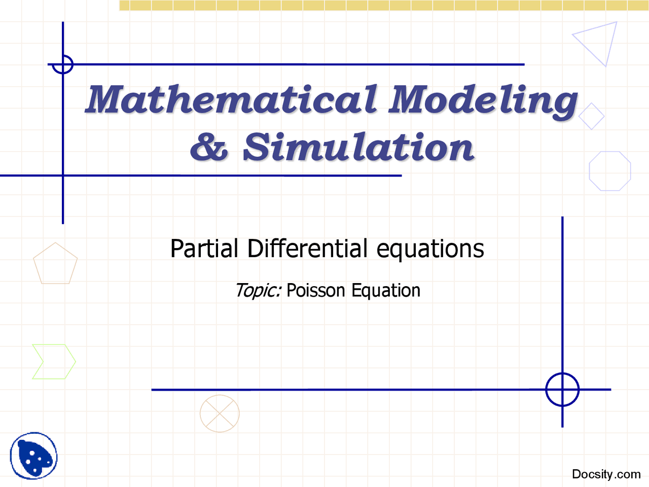 Poisson Equation-Mathematical Modeling and Simulation-Lecture Slides ...