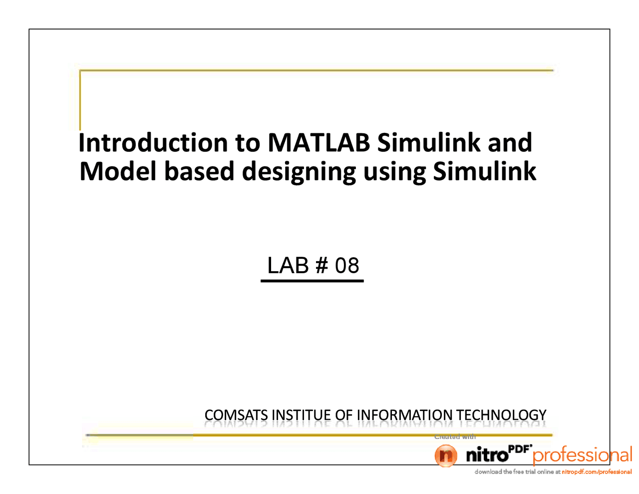 Introduction to MATLAB Simulink-Digital Signal Processing-Lab Manual ...